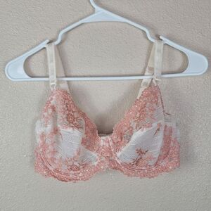 Wacoal Embrace Lace Bra 36D Full Coverage beige Underwire 65191